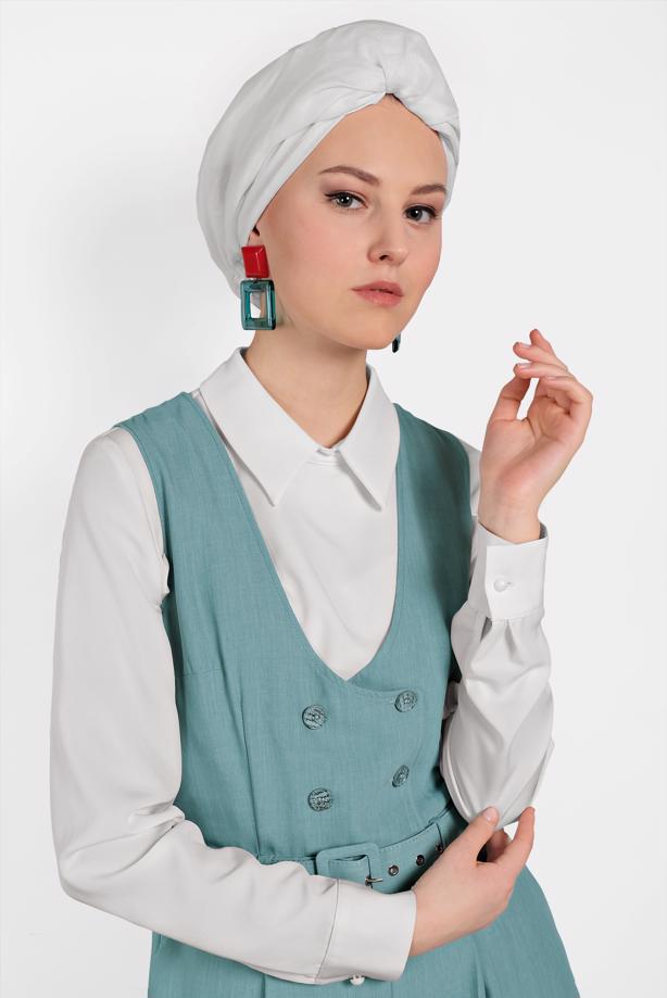 Vêtements hijab VERT T 4479 LYON TULUM - TRENDTESETTÜR