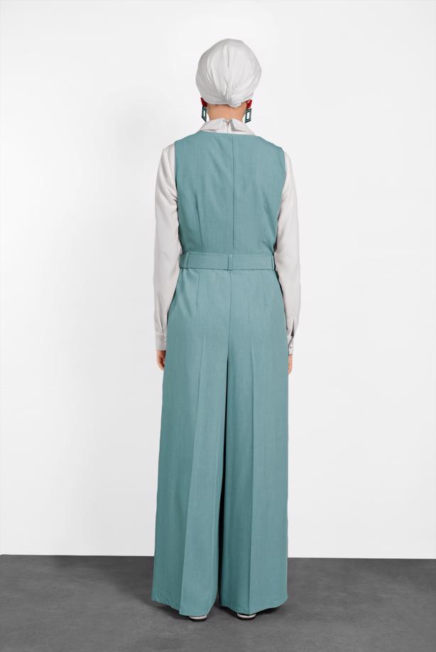 Vêtements hijab VERT T 4479 LYON TULUM - TRENDTESETTÜR