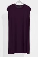 Tesettür giyim MOR BASİC KOLSUZ TUNİK 40826 