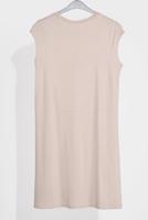 Tesettür giyim EKRU BASİC KOLSUZ TUNİK 40826 