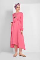 Tesettür giyim MERCAN KOLLARI FIRFIRLI TUNİK 11715