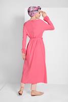 Tesettür giyim MERCAN KOLLARI FIRFIRLI TUNİK 11715