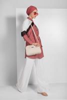 Vêtements hijab ROUGE CHEMISE À FRANGES 17202 