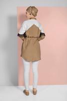 Vêtements hijab BEIGE CHEMISE À FRANGES 17202 