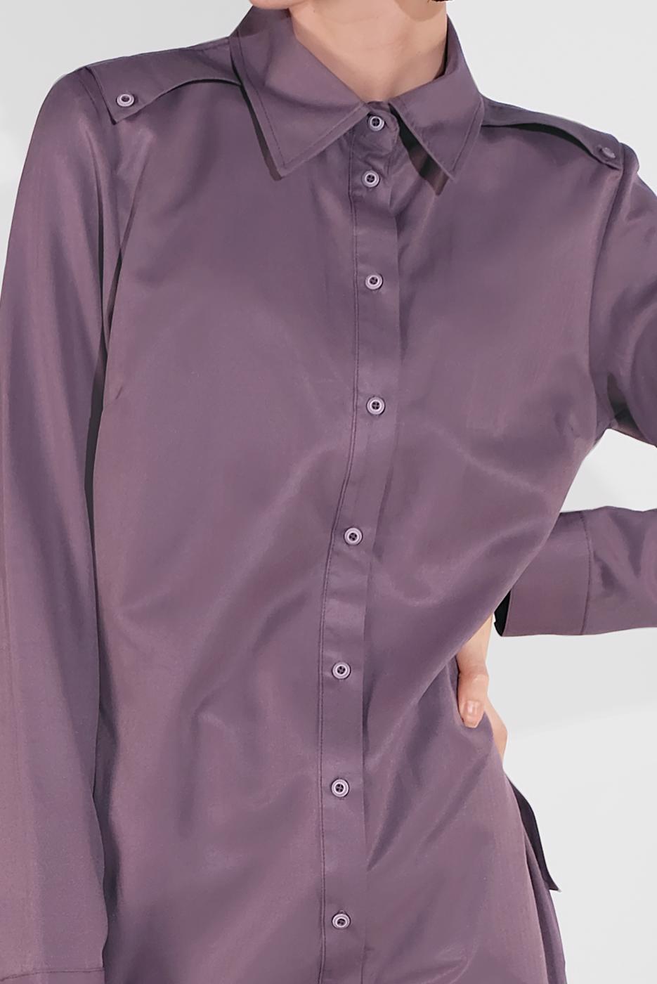 Tesettür giyim BEJ PAMUKLU BOYDAN DÜĞMELİ TUNİK 18705 