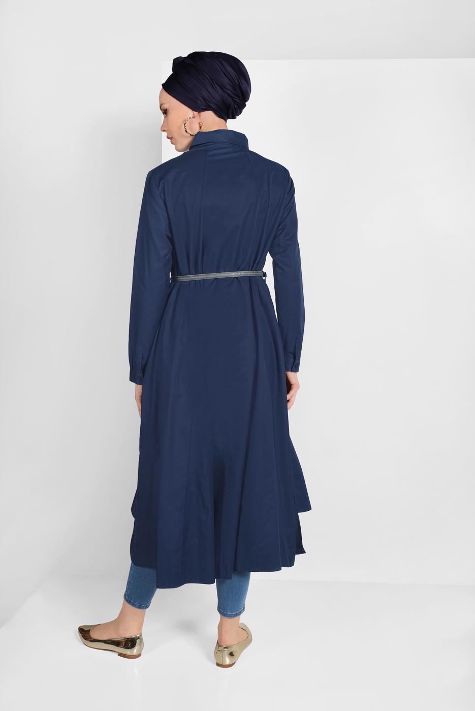 Vêtements hijab BLEU MARINE TUNIQUE CHEMISE 50915 