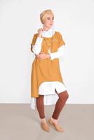 Tesettür giyim TURUNCU İKİLİ TUNİK 56208 