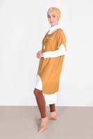 Tesettür giyim TURUNCU İKİLİ TUNİK 56208 