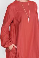 Tesettür giyim KAHVE SALAŞ CEPLİ TUNİK  71225