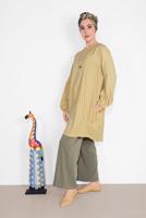 Tesettür giyim YEŞİL SALAŞ CEPLİ TUNİK  71225