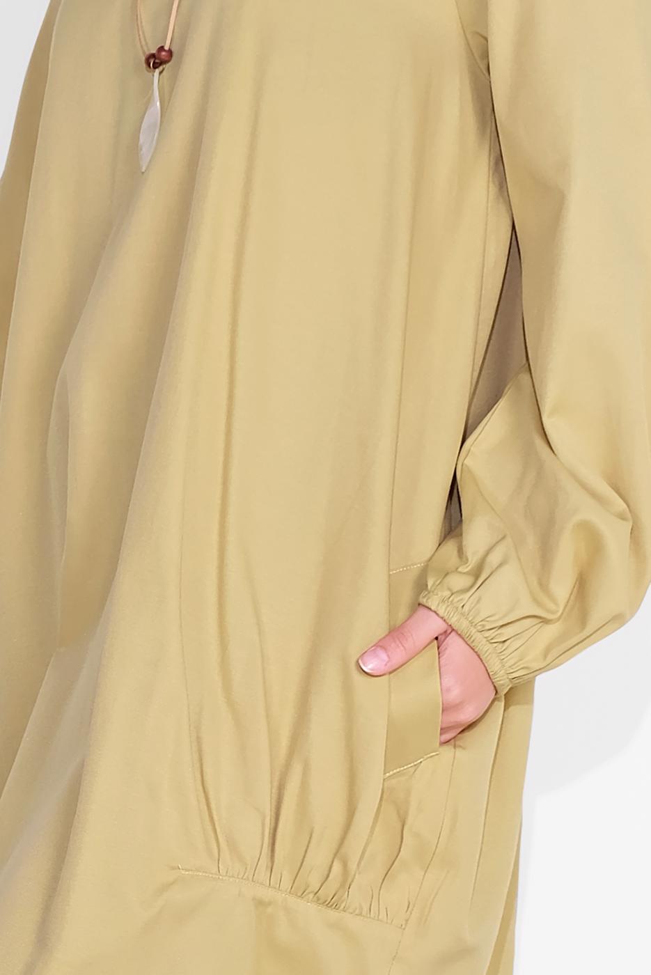 Tesettür giyim YEŞİL SALAŞ CEPLİ TUNİK  71225