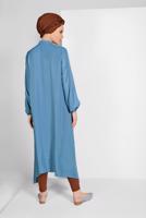 Tesettür giyim MAVİ DANTEL DETAYLI TUNİK 76025