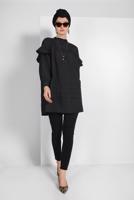 Hijab clothing BLACK SLEEVES-FLOUNCE TUNIC 77202
