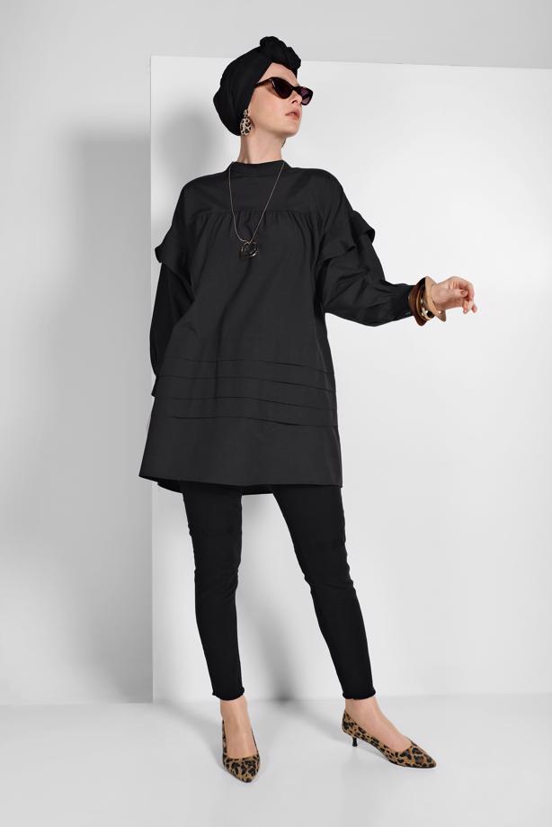Vêtements hijab  SLEEVES-FLOUNCE TUNIC 77202 - TRENDTESETTÜR