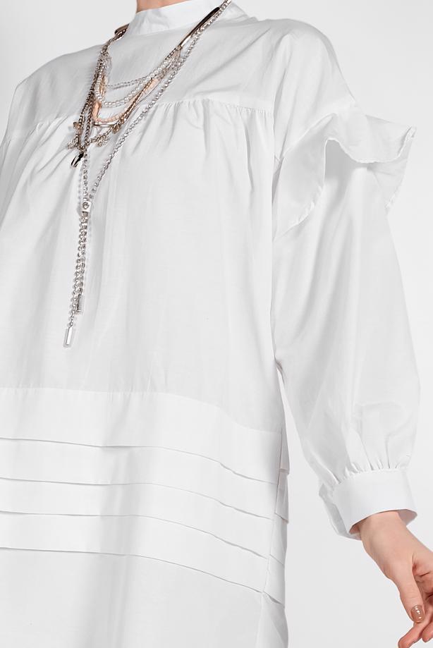 Vêtements hijab  SLEEVES-FLOUNCE TUNIC 77202 - TRENDTESETTÜR