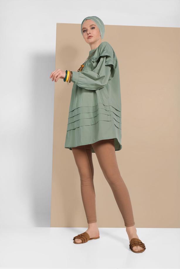Vêtements hijab  SLEEVES-FLOUNCE TUNIC 77202 - TRENDTESETTÜR