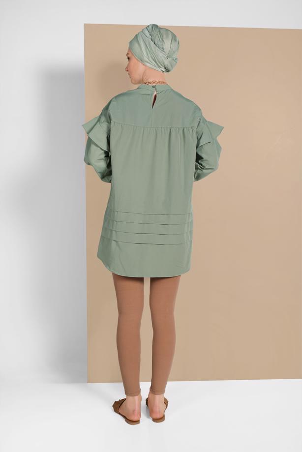 Vêtements hijab  SLEEVES-FLOUNCE TUNIC 77202 - TRENDTESETTÜR