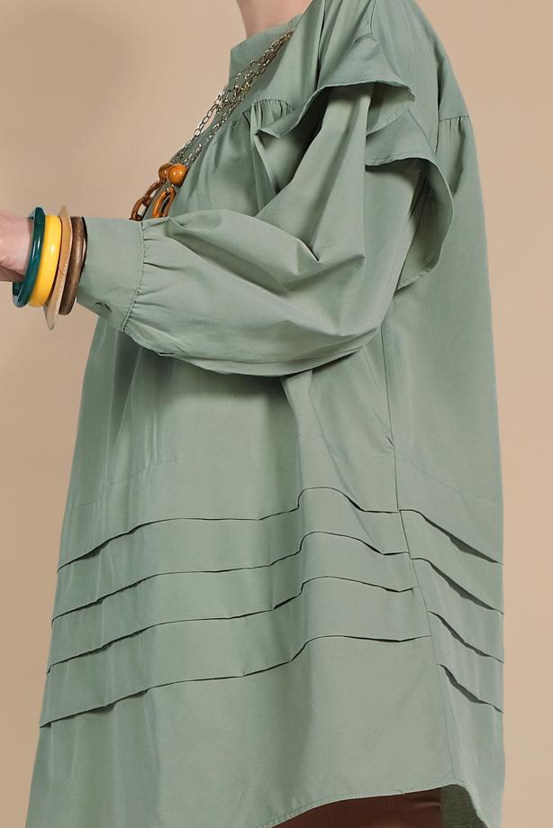 Vêtements hijab  SLEEVES-FLOUNCE TUNIC 77202 - TRENDTESETTÜR