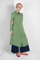 Hijab clothing GREEN BUTTONED SHIRT TUNIC 88225