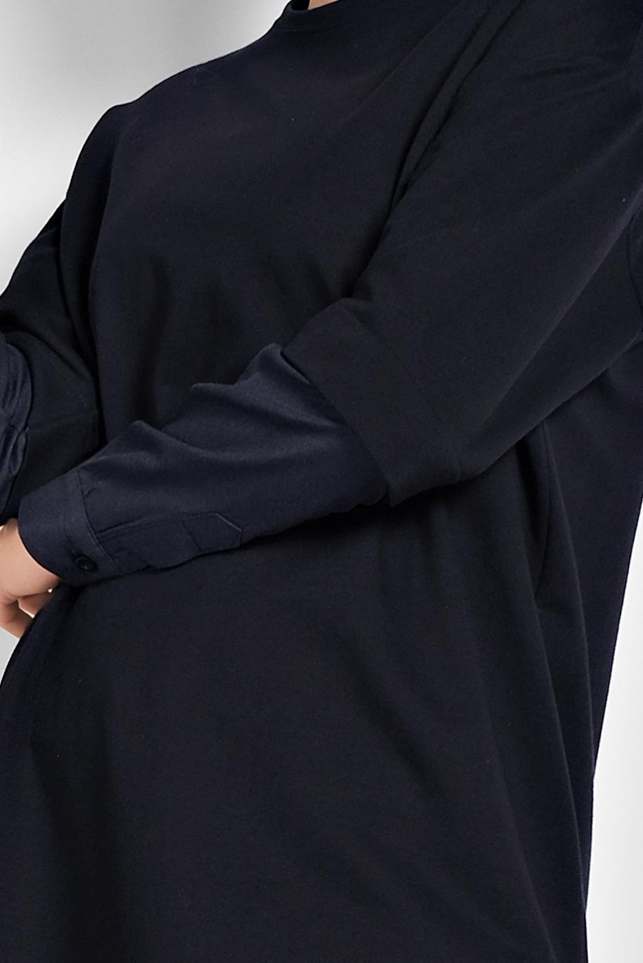 Tesettür giyim LACİVERT KOL KISMI DETAYLI TUNİK 98225