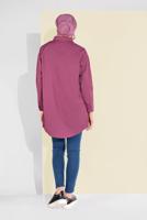 Hijab clothing PINK SHIRT-COLLAR BUTTONED TUNIC 0311