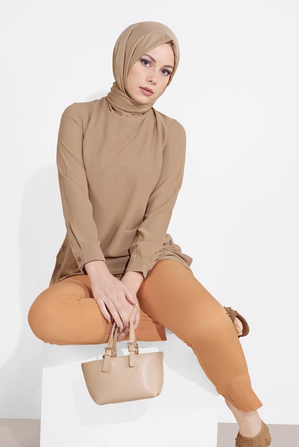 Hijab clothing  BUTTONED TUNIC 0911  - TRENDTESETTÜR