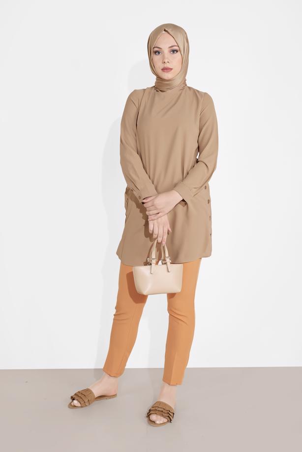 Hijab clothing  BUTTONED TUNIC 0911  - TRENDTESETTÜR