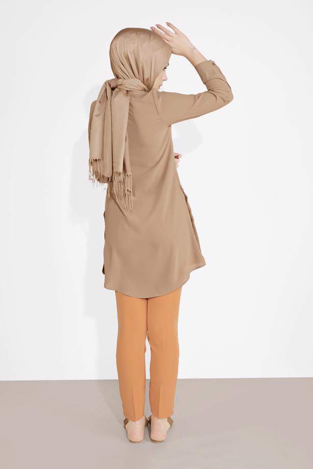 Hijab clothing  BUTTONED TUNIC 0911  - TRENDTESETTÜR