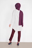 Vêtements hijab ÉCRU TUNIQUE À BOUTONS 0911 