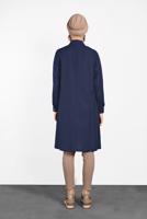 Tesettür giyim LACİVERT FIRFIR DETAYLI DÜĞMELİ TUNİK 0945