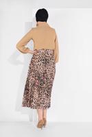 Vêtements hijab BEIGE TUNIQUE À COL NOUÉ 1091