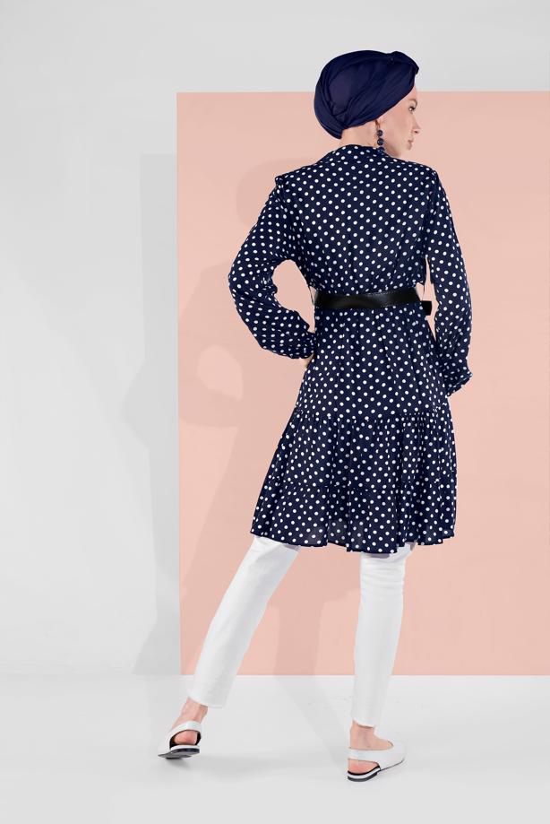 Hijab clothing  POLKADOT TUNIC 1491 - TRENDTESETTÜR