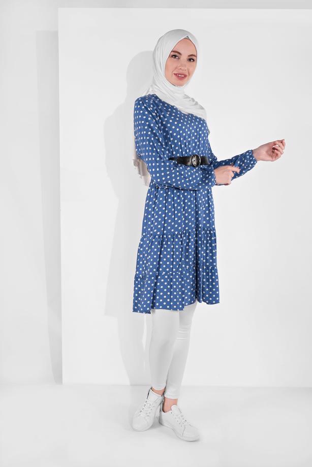 Hijab clothing  POLKADOT TUNIC 1491 - TRENDTESETTÜR