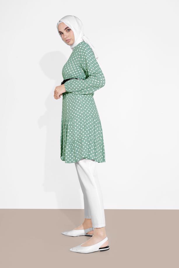 Hijab clothing  POLKADOT TUNIC 1491 - TRENDTESETTÜR