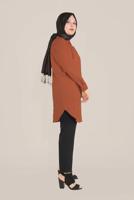 Vêtements hijab TABA ALVİNA TUNIQUE INVISIBLE EN COTON À BOUTONS 20045