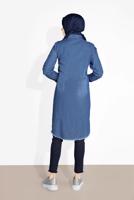 Hijab clothing NAVY BLUE BUTTONED TUNIC 2365