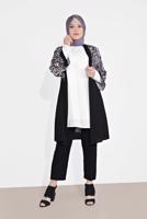 Vêtements hijab POURPRE TUNIQUE IMPRIMÉE ANIMALIER 2873 