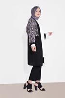 Vêtements hijab POURPRE TUNIQUE IMPRIMÉE ANIMALIER 2873 