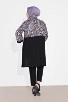 Vêtements hijab POURPRE TUNIQUE IMPRIMÉE ANIMALIER 2873 