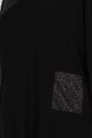 Tesettür giyim SİYAH ALVİNA SİM DETAYLI TUNİK T 2881