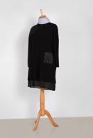 Vêtements hijab NOIR ALVINA TUNIQUE EN BRILLANTE 2881