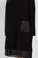 Vêtements hijab NOIR ALVINA TUNIQUE EN BRILLANTE 2881