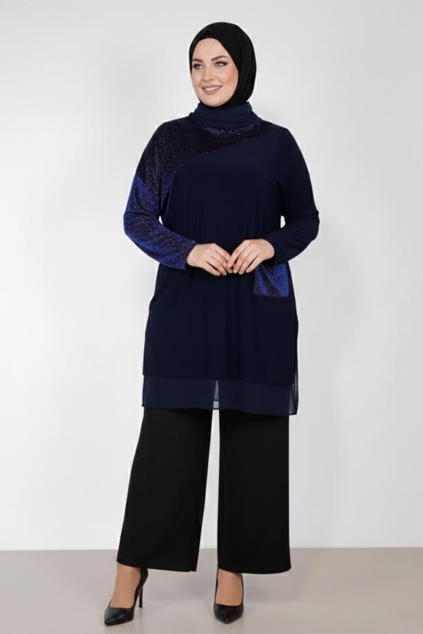 Vêtements hijab  ALVINA SPARKLY TUNIC T 2881 - TRENDTESETTÜR