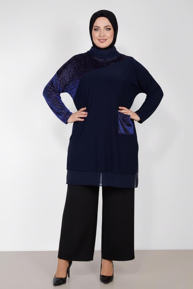 Vêtements hijab  ALVINA SPARKLY TUNIC T 2881 - TRENDTESETTÜR