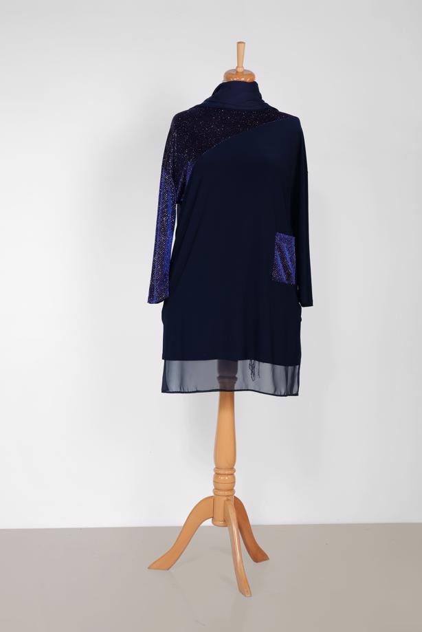 Vêtements hijab  ALVINA SPARKLY TUNIC 2881 - TRENDTESETTÜR