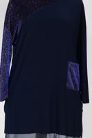 Hijab clothing NAVY BLUE ALVINA SPARKLY TUNIC 2881