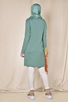 Tesettür giyim MAVİ ALVİNA ÖRME VİSKON TUNİK 4037 