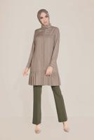 Vêtements hijab VISON ALVİNA TUNIQUE AVEC OURLET SMOCKÉ 40714