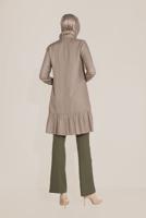 Hijab clothing MINK ALVİNA TUNIC WITH SMOCKING HEM 40714 