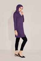 Tesettür giyim MOR ALVİNA ÖRME VİSKON TUNİK 40825 